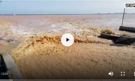 La tormenta y las lluvias torrenciales han dañado gravemente las playas de San Javier