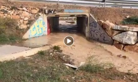 Video desde la rotonda de Pozo Alejo después de la tormenta