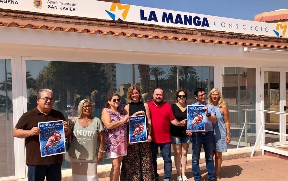 Las fiestas de La Manga del Mar Menor 2019 se anuncia ya en un cartel que recurre a la flota y fauna autóctonas