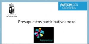 Fase de votación de los presupuestos participativos 2020 en San Pedro del Pinatar