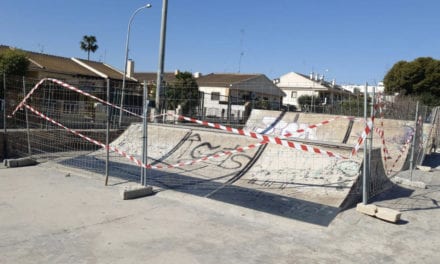 Pistas de skate del Parque Almansa, San Javier cerradas por deterioro