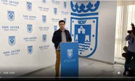 José Miguel Luengo, Alcalde de San Javier explica en el video sobre las medidas preventivas para luchar contra coronavirus 13 de marzo 2020