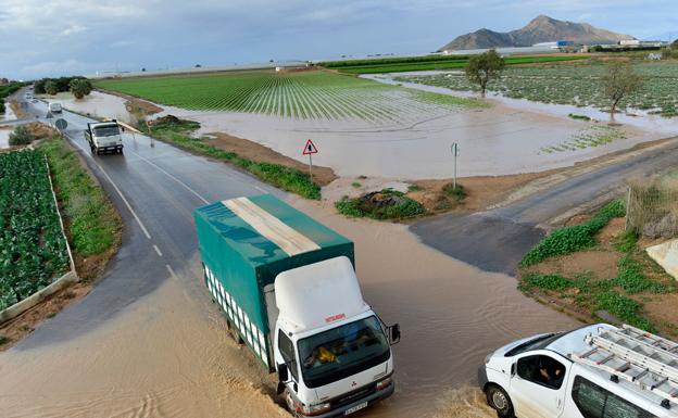 Alertas por  las lluvias en San Javier