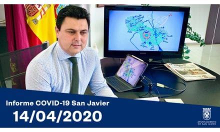 José Miguel Luengo, alcalde de San Javier informe COVID-19 14 de abril 2020