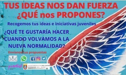 Manda tus ideas e iniciativas juveniles para la nueva normalidad en San Javier