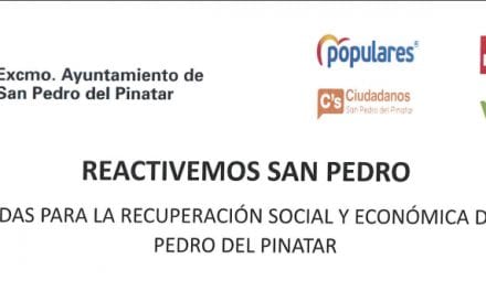 Todos los grupos políticos del ayuntamiento de San Pedro del Pinatar suscriben el plan “Reactivemos San Pedro”