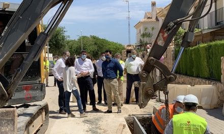 Las obras del colector de aguas pluviales del barrio de Los Pescadores en Santiago de la Ribera terminarán a mediados de junio 2020