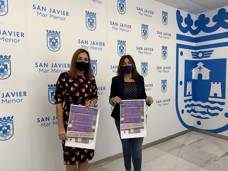 Los pasos de cebra en San Javier incluirán mensajes sobre Igualdad y contra la violencia de género