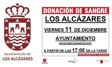 Donación de sangre en el Ayuntamiento de Los Alcázares 11 de diciembre 2020