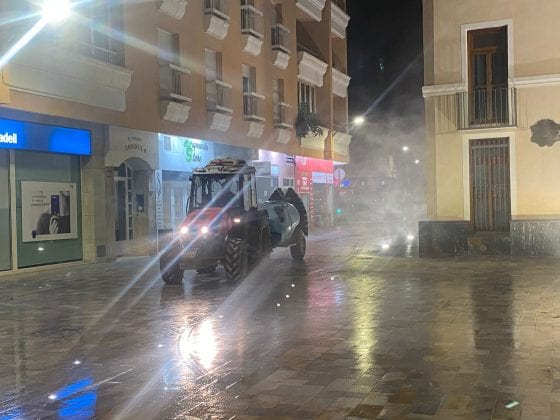 Vuelven las desinfecciones de las calles a San Pedro del Pinatar