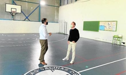 El instituto en La Manga del Mar Menor estrena mejoras en su pabellón deportivo
