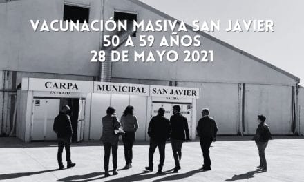 Vacunación masiva COVID-19 San Javier 50-59 años, viernes 28 de mayo 2021