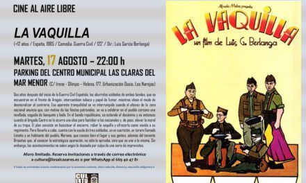Cine al aire libre en Los Alcázares hoy martes 17 de agosto 2021: La Vaquilla