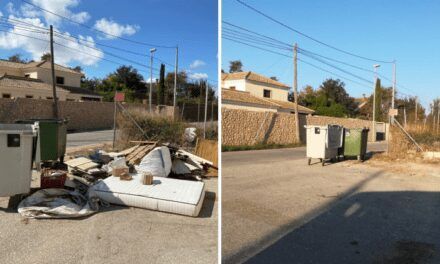 El Ayuntamiento de San Pedro del Pinatar retira 325 toneladas de escombros y enseres depositados irregularmente en la vía pública