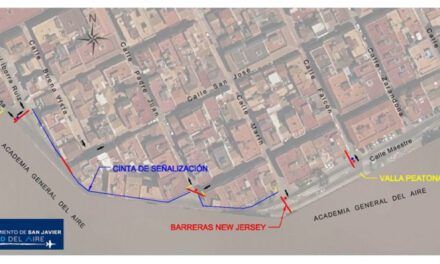 Un tramo de las calles Maestre y Coronel López Peña estará cortado al tráfico dos meses por las obras de retranqueo del muro de la AGA