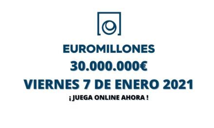 Jugar Euromillones online hoy, bote viernes 7 de enero 2022