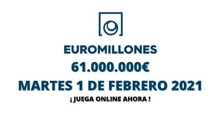 Jugar Euromillones online hoy martes 1 de febrero 2022