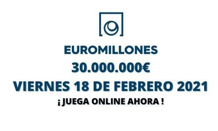 Jugar Euromillones online hoy viernes 18 de febrero 2022