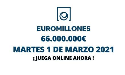 Jugar Euromillones online martes 1 de marzo 2022