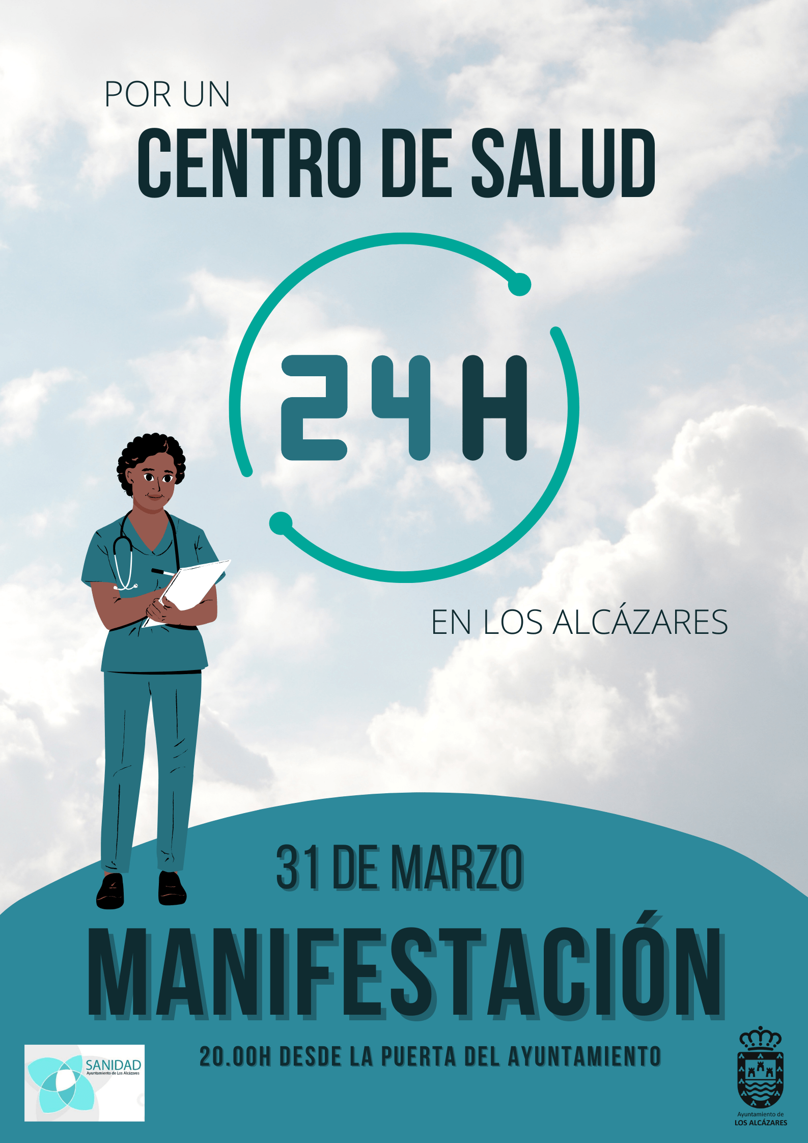 El Ayuntamiento de Los Alcázares convoca una manifestación para pedir en el Centro de Salud 24 horas jueves 31 de marzo 2022