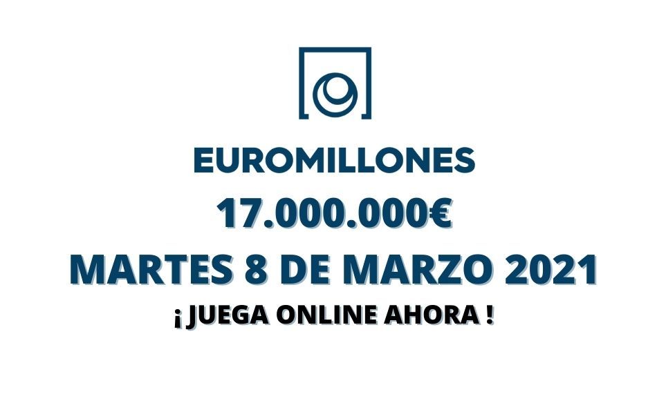 Jugar Euromillones online martes 8 de marzo 2022