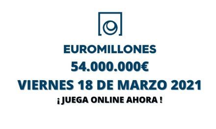 Jugar Euromillones online viernes 18 de marzo 2022