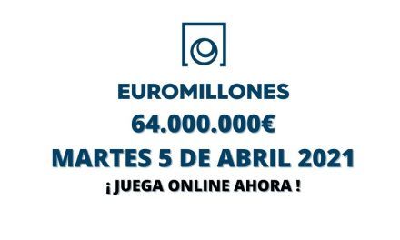 Jugar Euromillones online, bote martes 5 de abril 2022