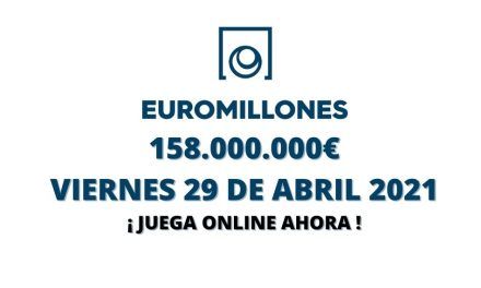 Jugar Euromillones online, bote viernes 29 de abril 2022
