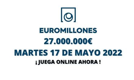 Jugar Euromillones online, martes 17 de mayo 2022