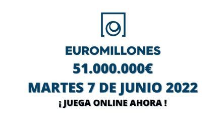 Jugar Euromillones online, hoy martes 7 de junio 2022