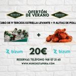 Muncho Taperia: Ofertón cubo de 9 tercios y 9 alitas de pollo