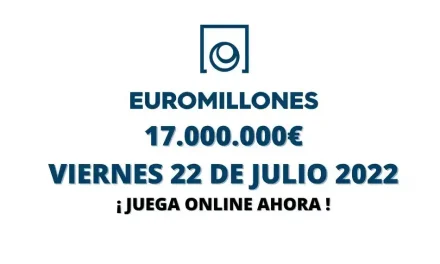 Jugar Euromillones online viernes 22 de julio 2022