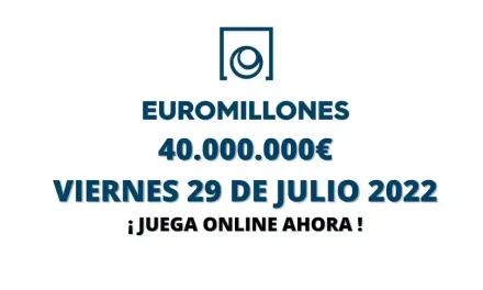 Jugar Euromillones online viernes 29 de julio 2022