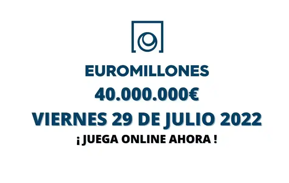 Jugar Euromillones online viernes 29 de julio 2022