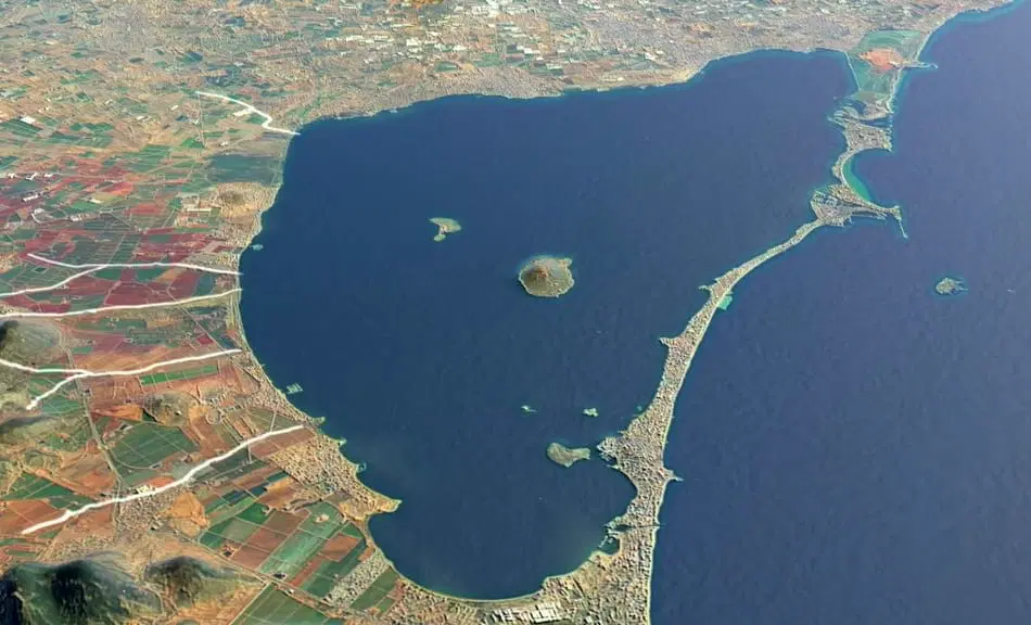 Aumento de la clorofila por los nitratos agrícolas en la costa frente al Mar Menor