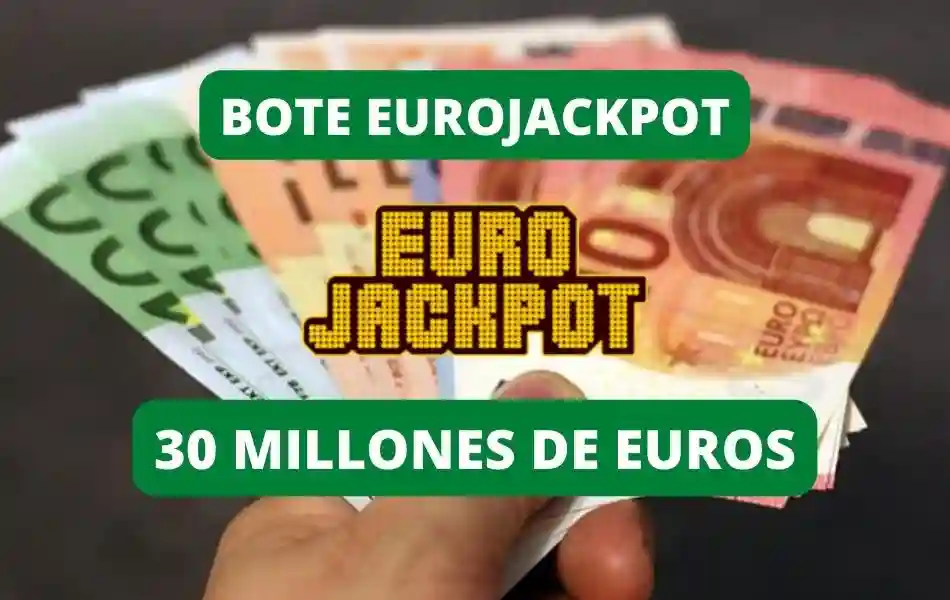 Bote EuroJackpot jugar online viernes, 30 millones de euros