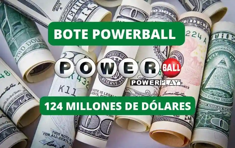 Bote PowerBall jugar online 124 millones de dólares