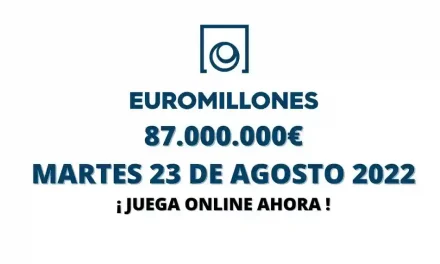 Jugar Euromillones online bote martes 23 de agosto 2022
