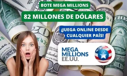 Jugar Mega Millions online, bote 82 millones de dólares