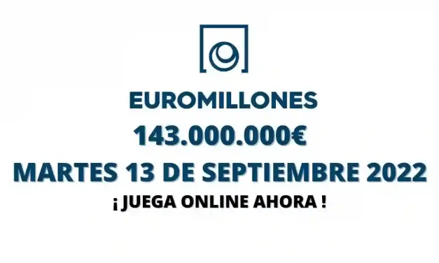 Euromillones online martes 13 de septiembre