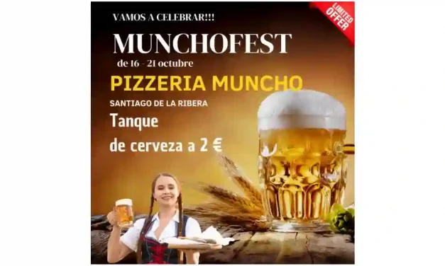 Muncho Pizzeria Taperia: oferta MunchoFest tanque de cerveza 2 euros