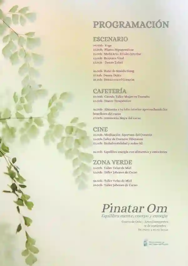 Programa Festival Pinatar Om 2022 San Pedro del Pinatar