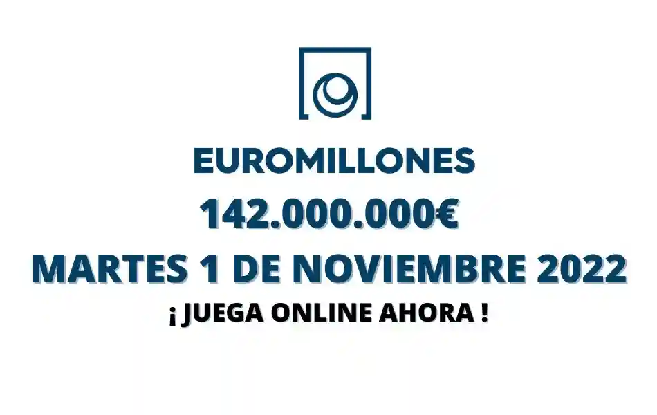 Euromillones online bote martes 142 millones