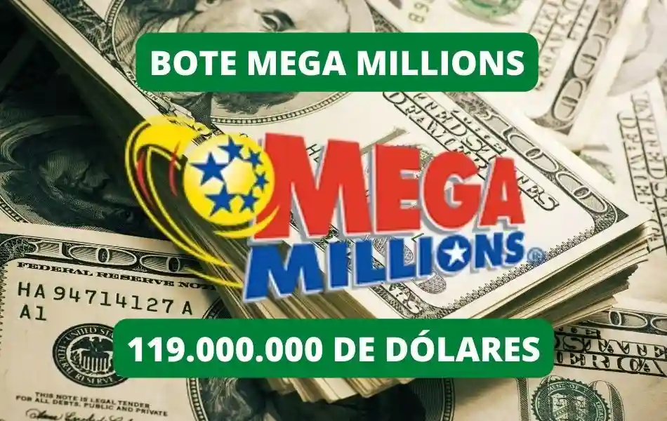 Mega Millions online bote 119 millones