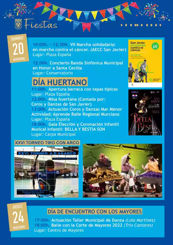 Programa Fiestas San Javier 2022 2