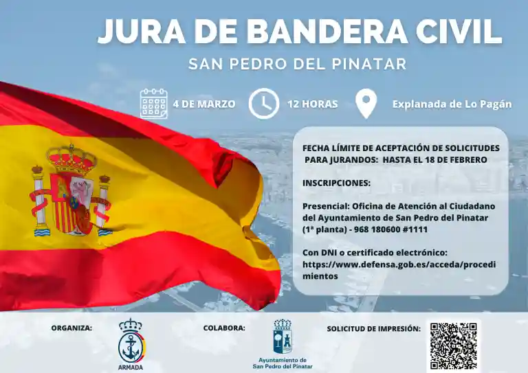 Jura de bandera civil San Pedro del Pinatar 2023