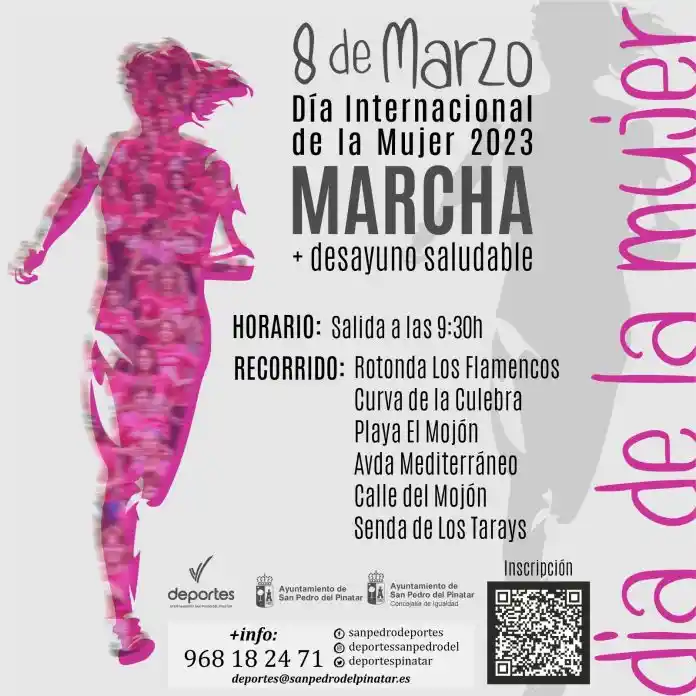 Dia Internacional de la Mujer 2023 en San Pedro del Pinatar Murcia
