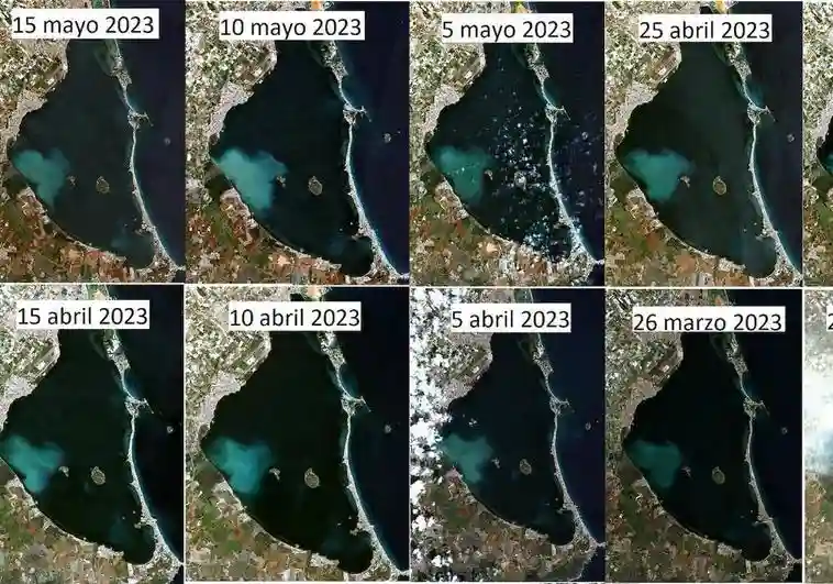 El IEO investiga la aparición de una masa de agua blanca anómala en el Mar Menor