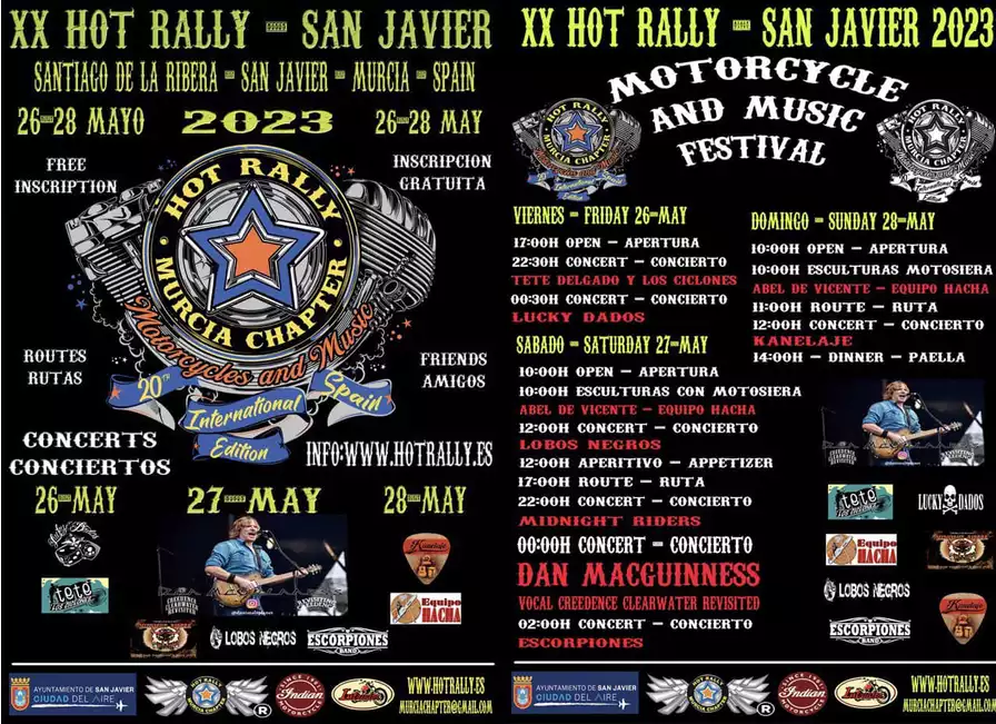 Programa Hot Rally San Javier 2023