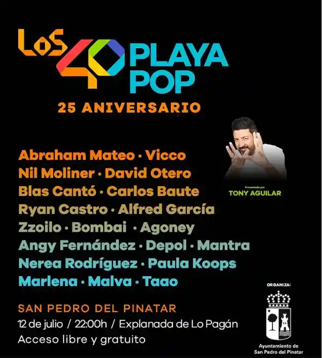 Programa Programa Los40 Playa Pop 2023 Lo Pagan